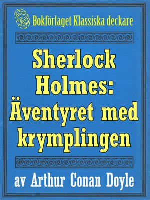cover image of Sherlock Holmes: Äventyret med krymplingen